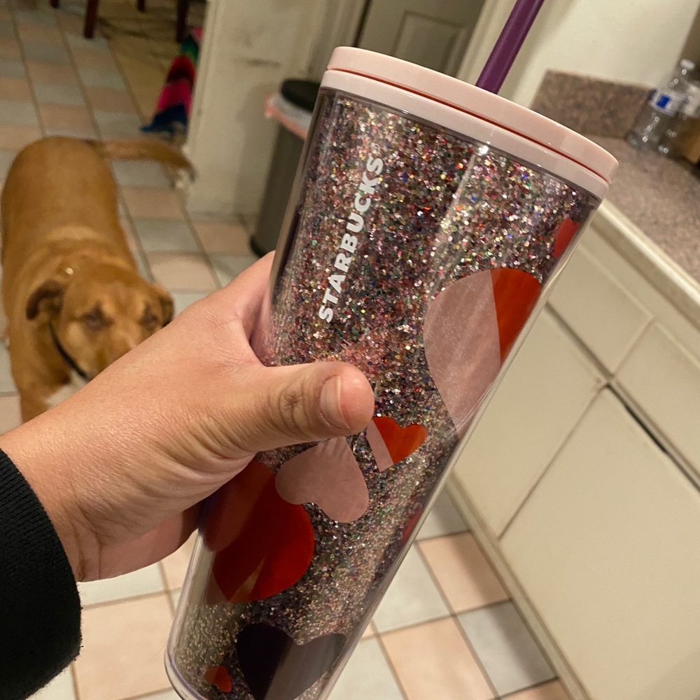 Sparkle hearts Starbucks holiday tumbler